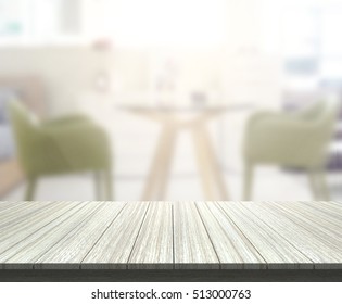 Table Top And Blur Dining Room Of The Background - Shutterstock ID 513000763