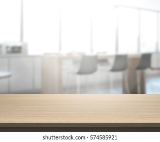 Table Top And Blur Dining Room Of The Background - Shutterstock ID 574585921