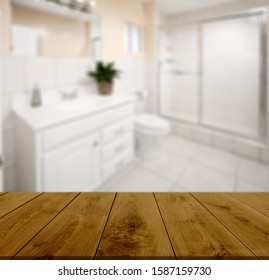 Table Top And Blur Interior of The Background. For montage product display or design key visual layout. - Image - Shutterstock ID 1587159730