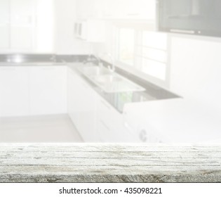 Table Top And Blur Kitchen Room of The Background - Shutterstock ID 435098221