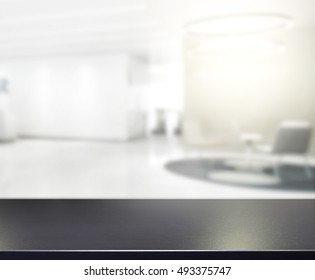 Table Top And Blur Office Of The Background - Shutterstock ID 493375747