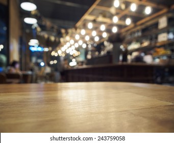 Table top counter Bar restaurant background
