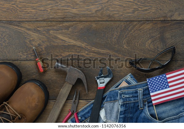 Table Top View Aerial Image Decoration Stock Photo Edit Now