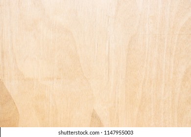 Table Top View Of Wood Texture On Light Beige Color Background. Above Shot Of Birch Plywood Counter Grain Wooden Desk Teak Marble Bacground With Plain Board Pale Smooth Space Clear Concept.