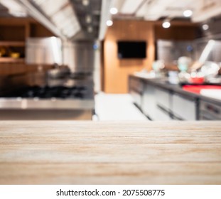 Table Top Counter Blurred Kitchen Background Stock Photo (Edit Now ...