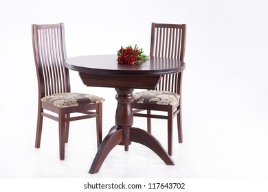 A table with two chairs
