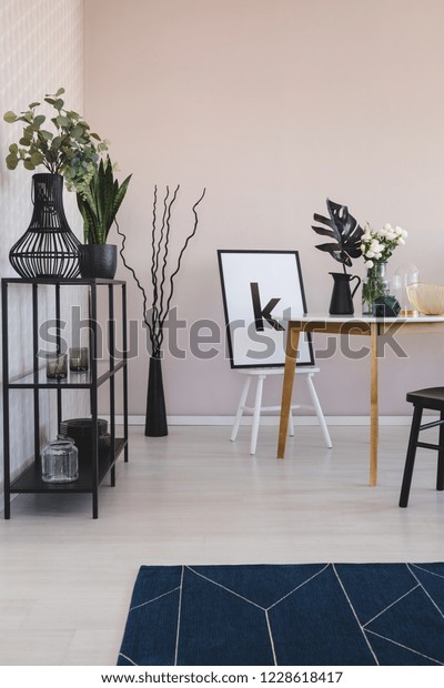 Table Vases Flowers Chair Poster Frame Stock Photo Edit Now