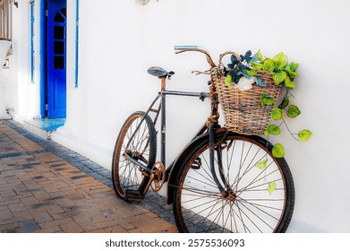 Table View Bicycle blue door