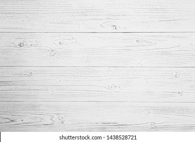 Table White Top View Wooden Background, Table White