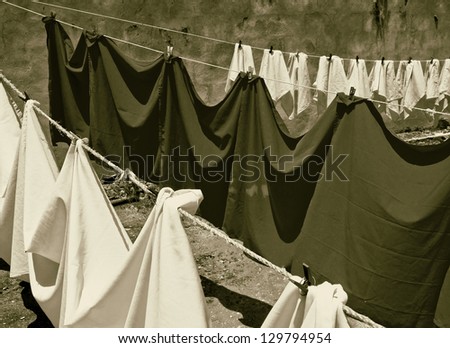 Similar – Image, Stock Photo washing day