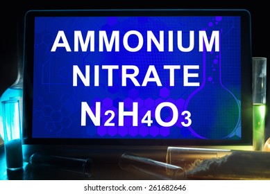 Tablet Chemical Formula Ammonium Nitrate Stock Photo Edit Now 261682646