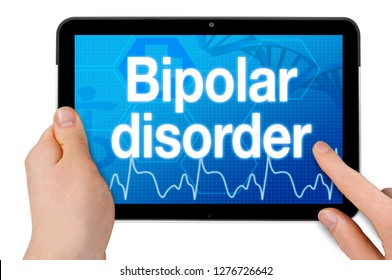 Tablet Computer Diagnosis Bipolar Disorder Stock Photo 1276726642 