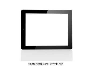 Tablet Computer Isolated On Black Background