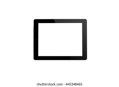 Tablet Computer Isolated On Black Background