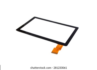 Tablet computer isolated on white background