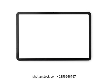 Tablet computer mockup isolated on white background with clipping path. - Shutterstock ID 2158248787