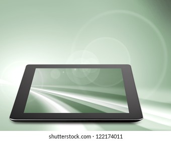 Tablet computer (tablet pc) . Modern portable touch pad device