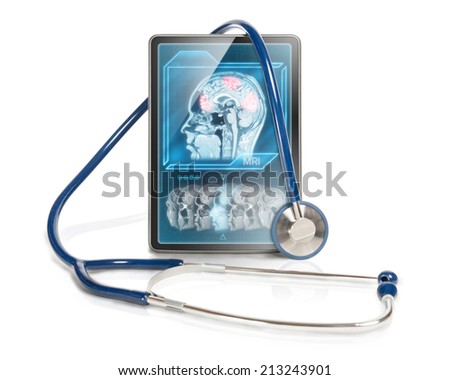 Tablet with fMRI scan