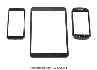 Tablet, Mobile And Android Isolated