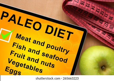 Tablet With Paleo Diet Food List  