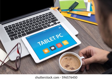 TABLET PC CONCEPT ON TABLET PC SCREEN
