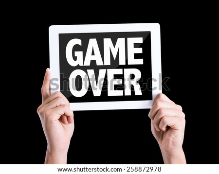 Similar – game over Playing