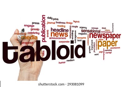 Tabloid Word Cloud Concept