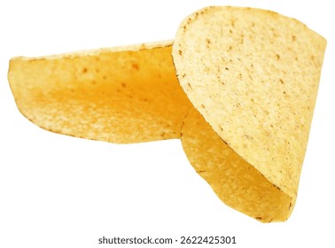Taco shell, crispy ready to make savory taco isolated