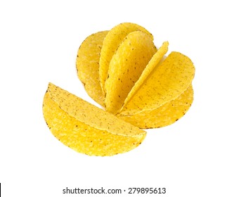 Taco Shells Isolated On White