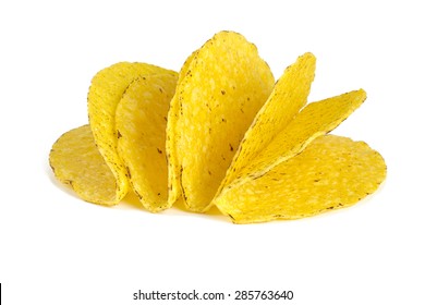 Taco Shells Isolated On White