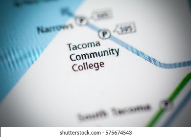 Tacoma Community College Station. Seattle Metro Map. 