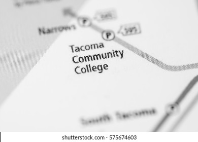 Tacoma Community College Station. Seattle Metro Map. 