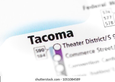 Tacoma Station. Seattle Metro Map.