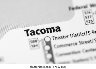 Tacoma Station. Seattle Metro Map.