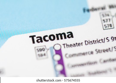 Tacoma Station. Seattle Metro Map.