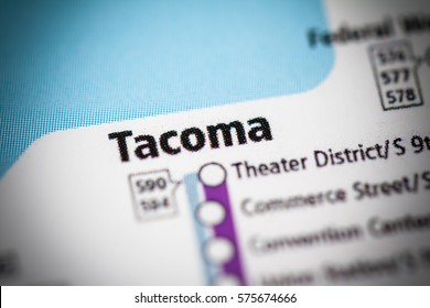 Tacoma Station. Seattle Metro Map.