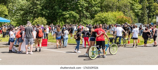 Tacoma, WA, USA 6/19/2020, Youth Rally And March For Say Their Names, Black Lives Mater At Wapato Park 