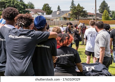 Tacoma, WA, USA 6/19/2020, Youth Rally And March For Say Their Names, Black Lives Mater At Wapato Park 