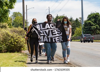 Tacoma, WA, USA 6/19/2020, Youth Rally And March For Say Their Names, Black Lives Mater At Wapato Park 