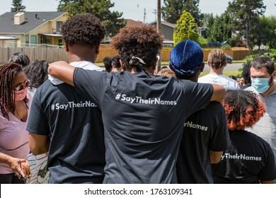 Tacoma, WA, USA 6/19/2020, Youth Rally And March For Say Their Names, Black Lives Mater At Wapato Park 