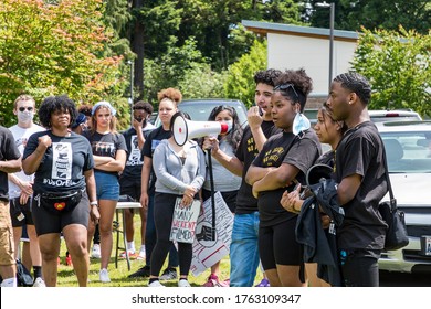 Tacoma, WA, USA 6/19/2020, Youth Rally And March For Say Their Names, Black Lives Mater At Wapato Park 