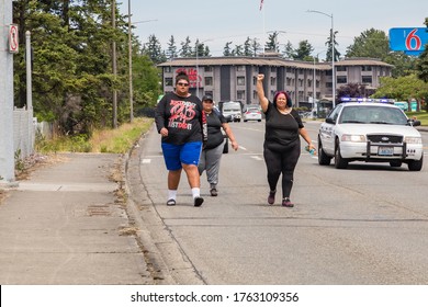 Tacoma, WA, USA 6/19/2020, Youth Rally And March For Say Their Names, Black Lives Mater At Wapato Park 