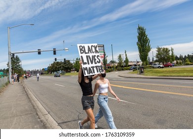 Tacoma, WA, USA 6/19/2020, Youth Rally And March For Say Their Names, Black Lives Mater At Wapato Park 