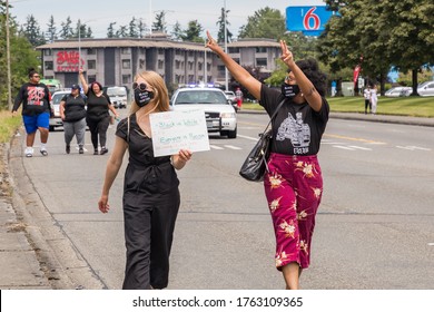 Tacoma, WA, USA 6/19/2020, Youth Rally And March For Say Their Names, Black Lives Mater At Wapato Park 