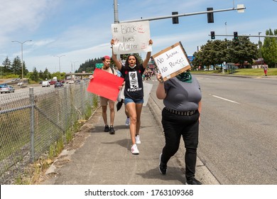 Tacoma, WA, USA 6/19/2020, Youth Rally And March For Say Their Names, Black Lives Mater At Wapato Park 