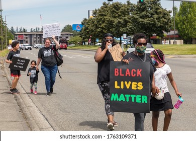 Tacoma, WA, USA 6/19/2020, Youth Rally And March For Say Their Names, Black Lives Mater At Wapato Park 