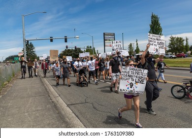 Tacoma, WA, USA 6/19/2020, Youth Rally And March For Say Their Names, Black Lives Mater At Wapato Park 