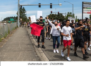 Tacoma, WA, USA 6/19/2020, Youth Rally And March For Say Their Names, Black Lives Mater At Wapato Park 