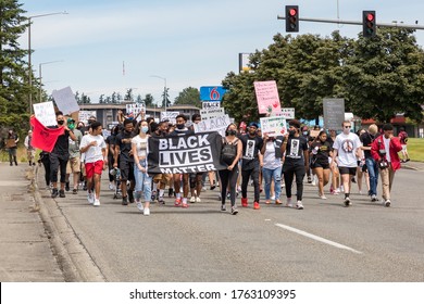 Tacoma, WA, USA 6/19/2020, Youth Rally And March For Say Their Names, Black Lives Mater At Wapato Park 