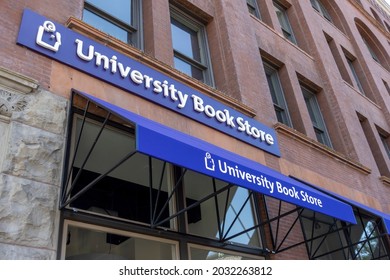Tacoma, WA USA - Circa August 2021: View Of The University Book Store Outside Of UW Tacoma.